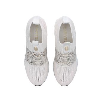 carvela silver trainers