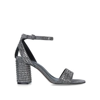 dark grey sparkly heels