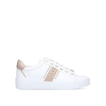 carvela jagged trainers white
