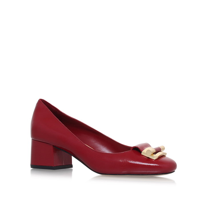 red michael kors pumps