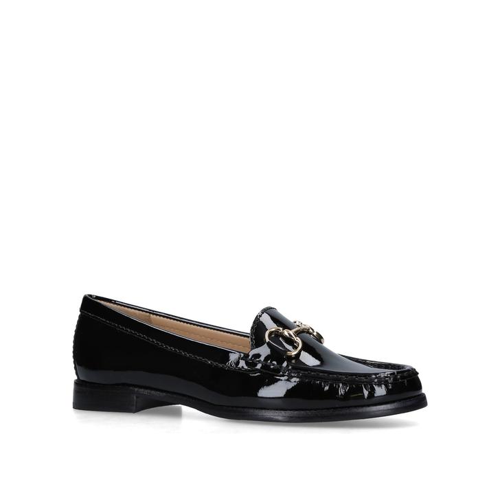 Click 2 Black Flat Loafer Shoes By Carvela Comfort | Kurt Geiger