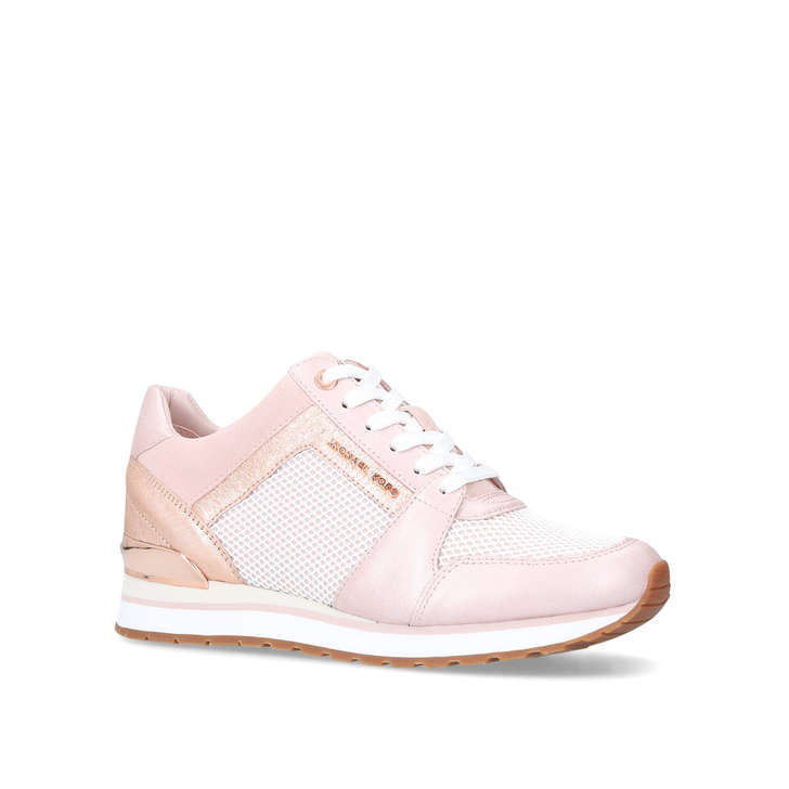 BILLIE TRAINER Pink Low Top Trainers by 