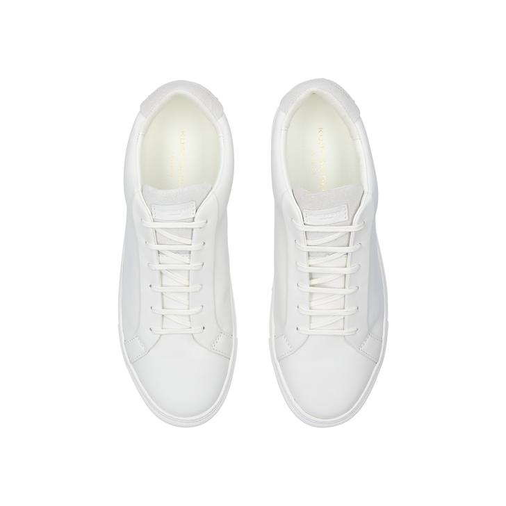 Lane Mens White Leather Low Top 