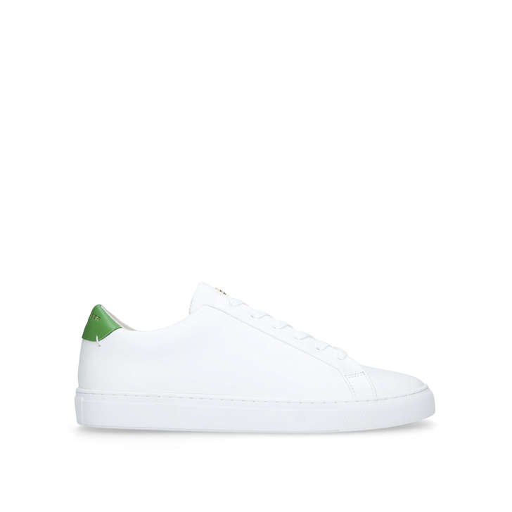 Donnie White And Green Lace Up Trainers 