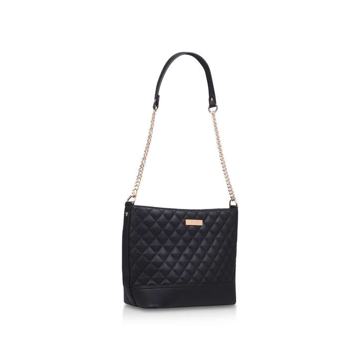 carvela black quilted bag