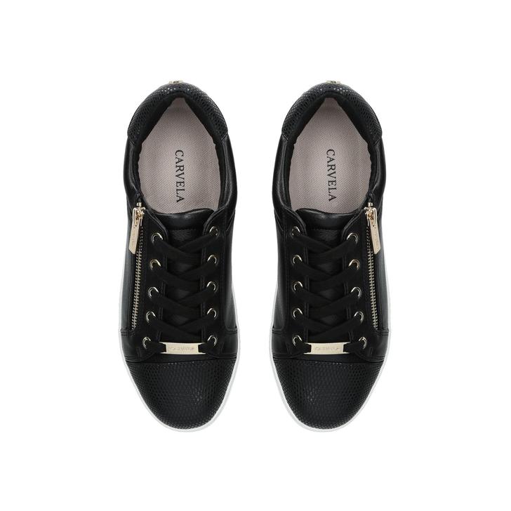 Jagged Black Low Top Trainers By 