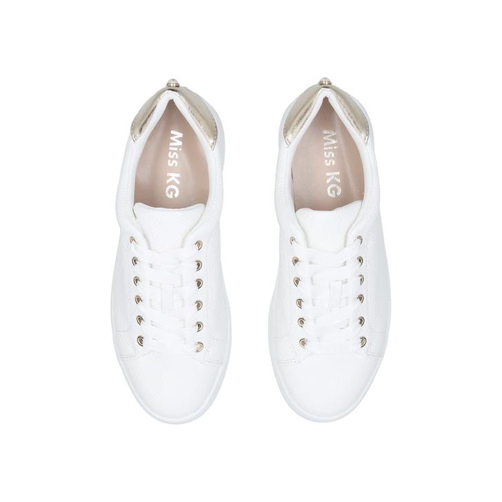 Kori White Low Top Sneakers By Miss KG 