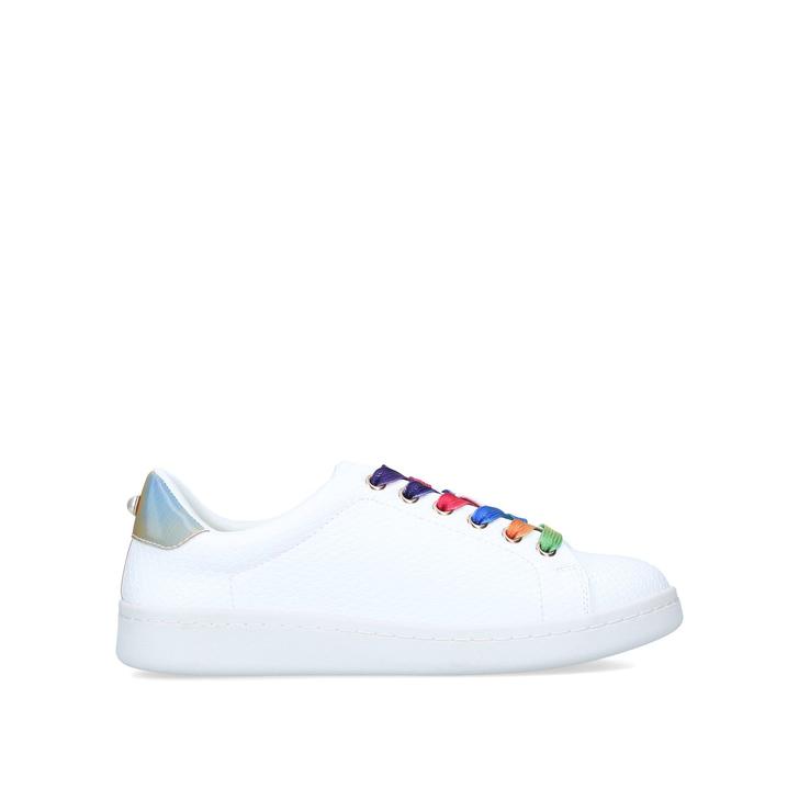 Kori White Rainbow Lace Sneakers By 