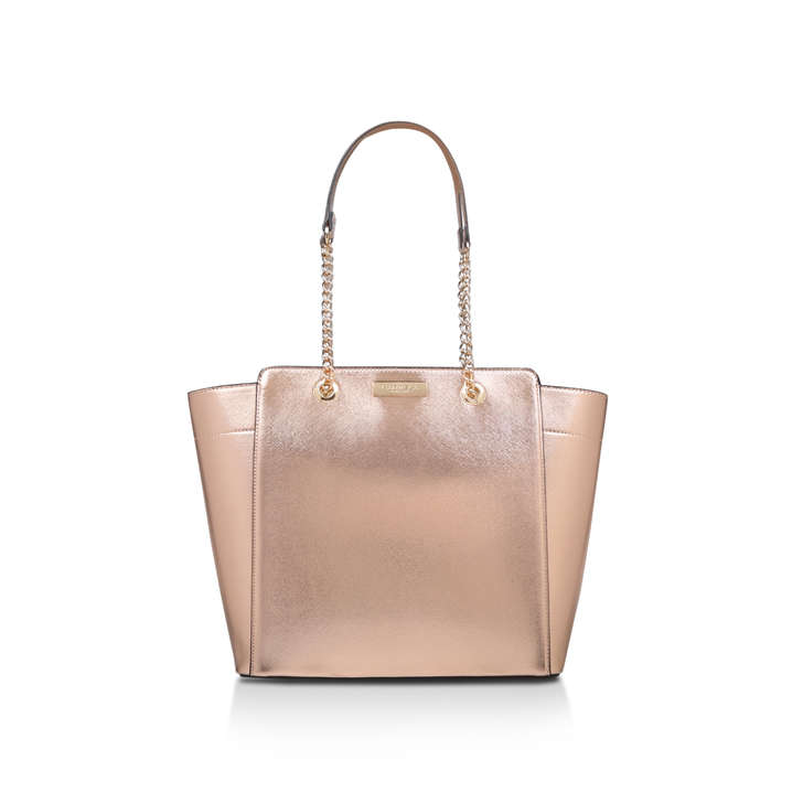 bronze tote bag