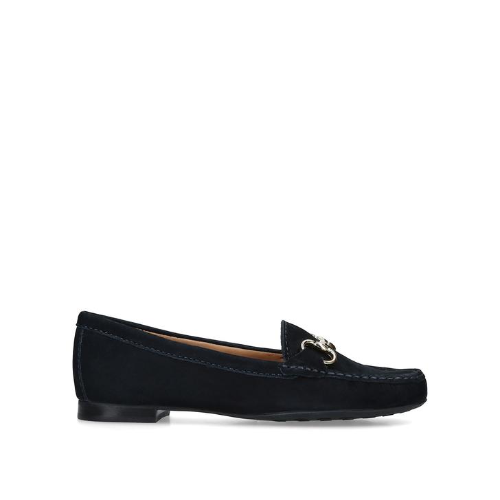 CINDY Navy Buckle Loafers by CARVELA 