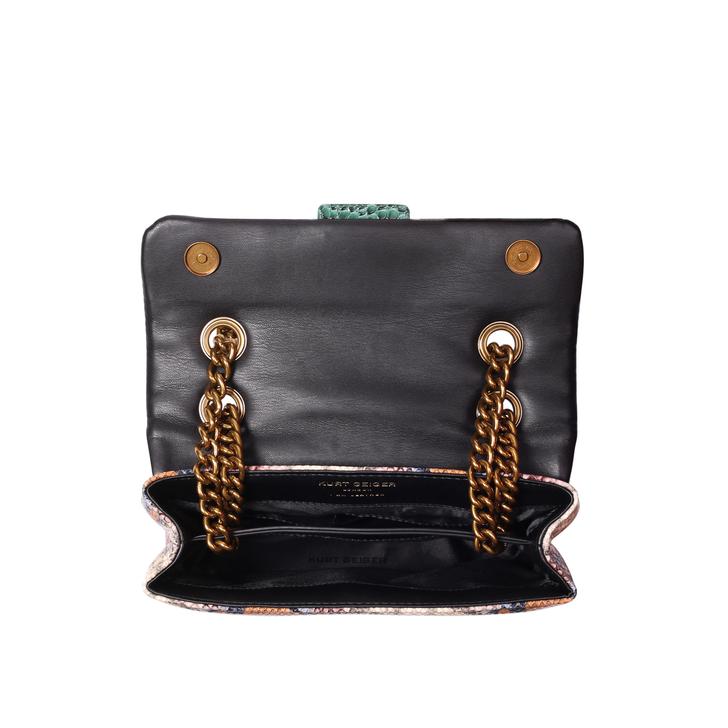 green gold chain bag