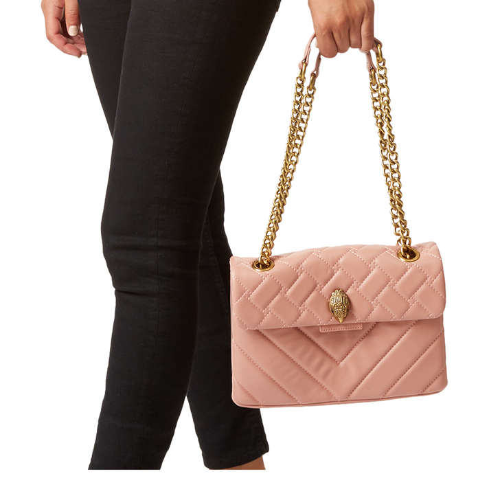 Leather Kensington X Bag Pale Pink 