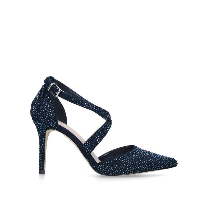 navy jewelled shoes