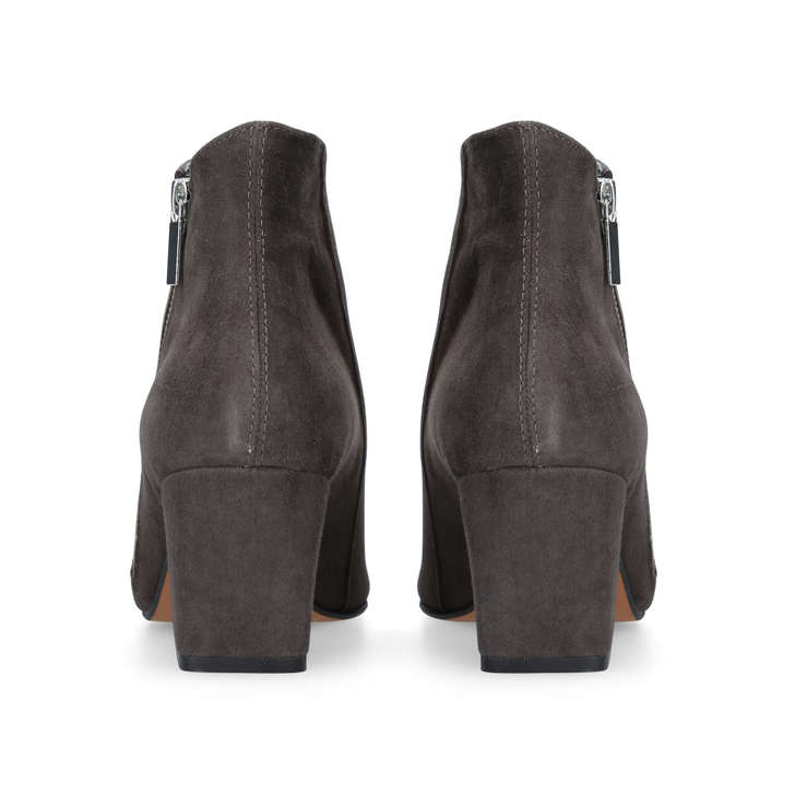 Signet Grey Mid Heel Ankle Boots By 