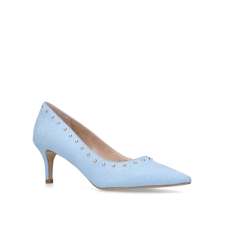 pale blue suede heels