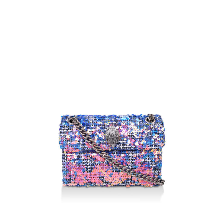 kurt geiger pink tweed bag