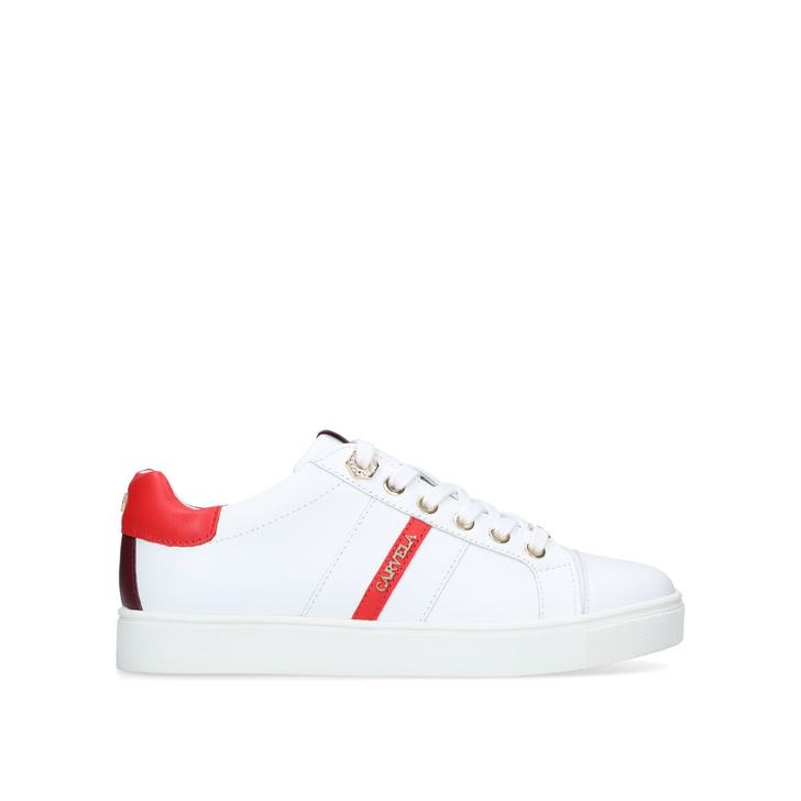 carvela trainers red