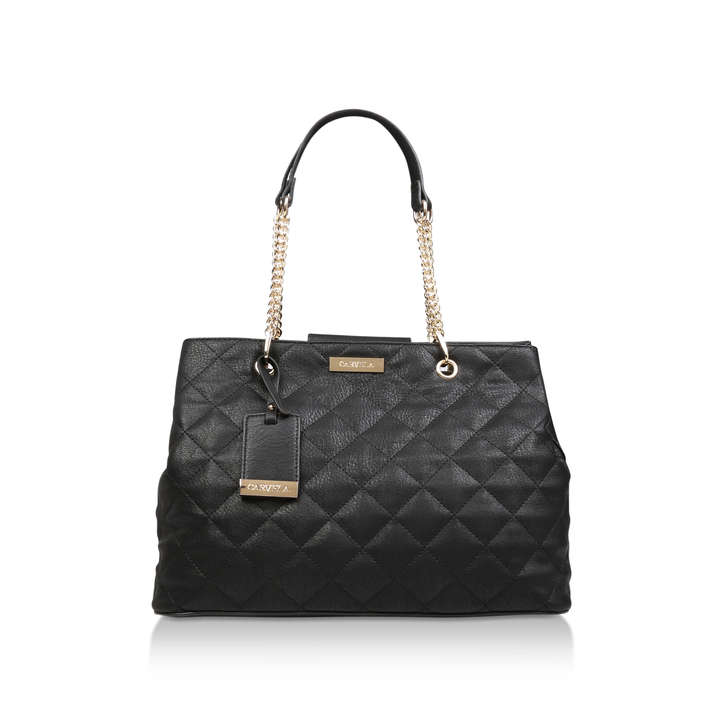 Blair Quilted Shopper Black Quilted Tote Bag By Carvela | Kurt Geiger
