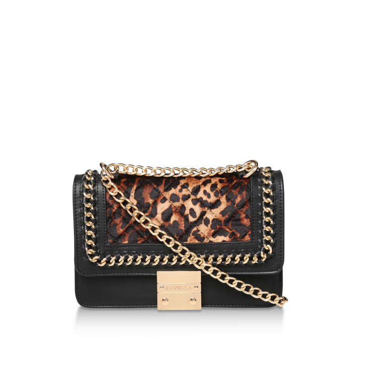 carvela bailey quilted chain shoulder bag