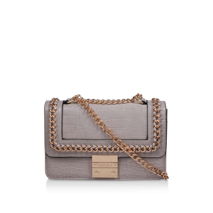 carvela bailey quilted chain shoulder bag