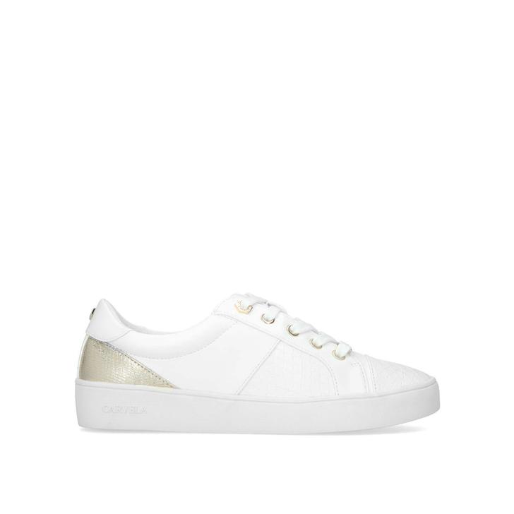 JAGGER White Lace Up Sneakers by 