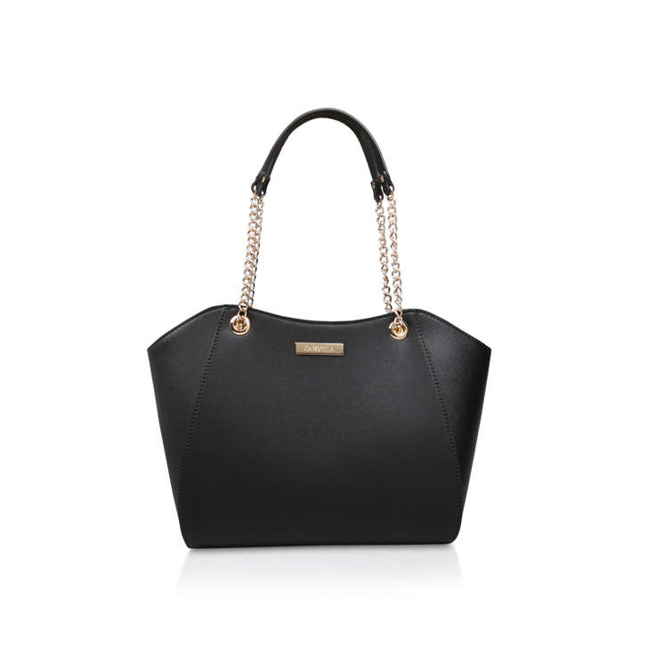 Bex Chain Handle Tote Black Tote Bag By 