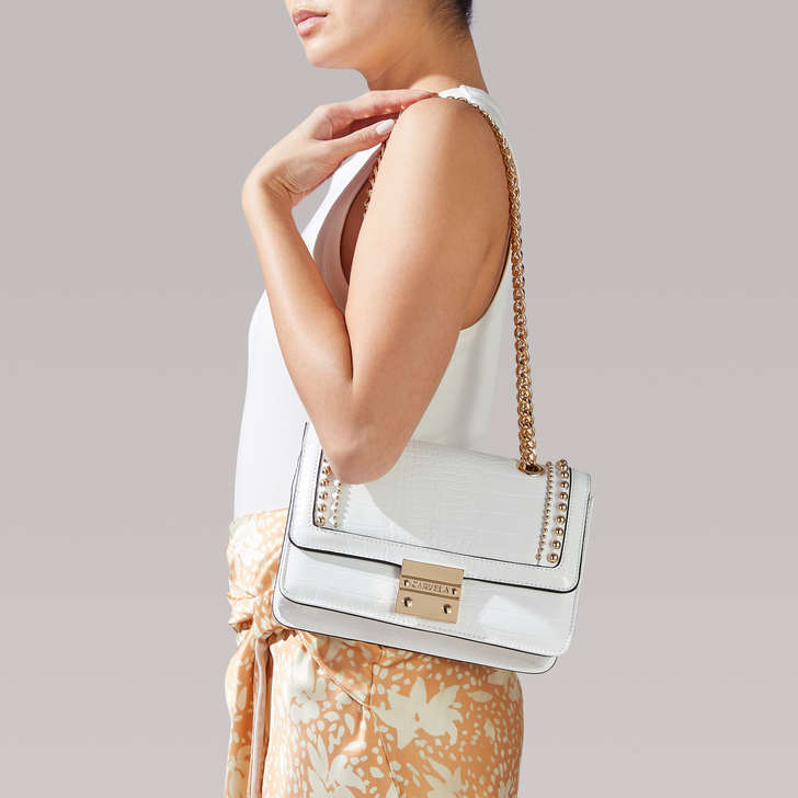 carvela white bag