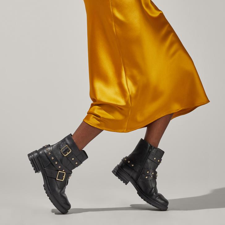 kurt geiger black leather boots