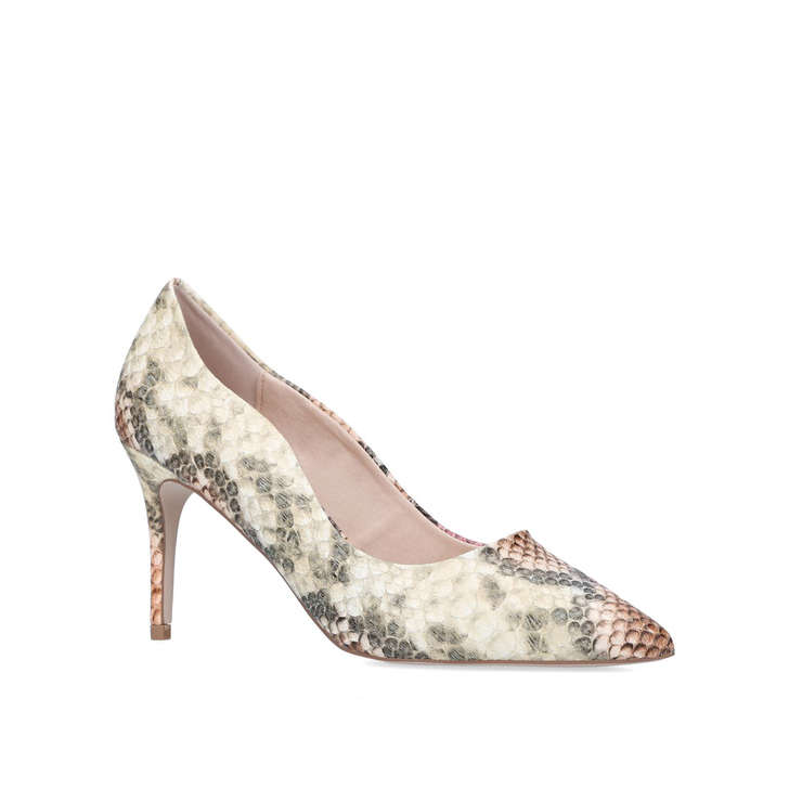 Corinthia Snake Print Mid Heel Court 