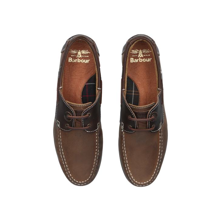 barbour capstan boat shoes brown