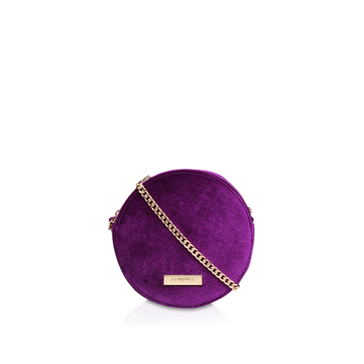 plum clutch bag