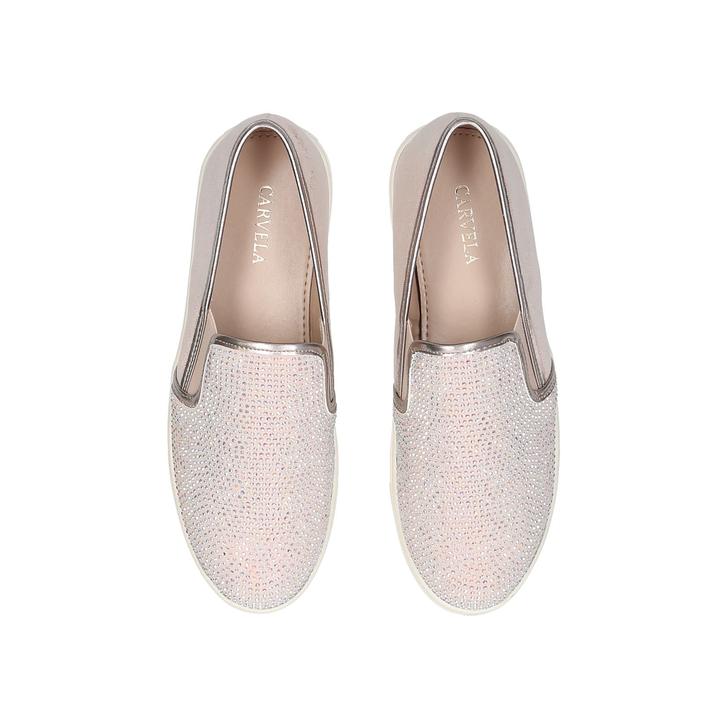 Jamm Blush Studded Slip On Trainers By 