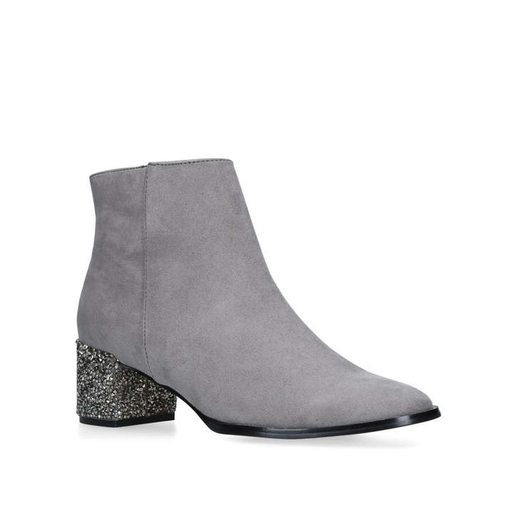 Chaos Grey Suedette Embellished Block 