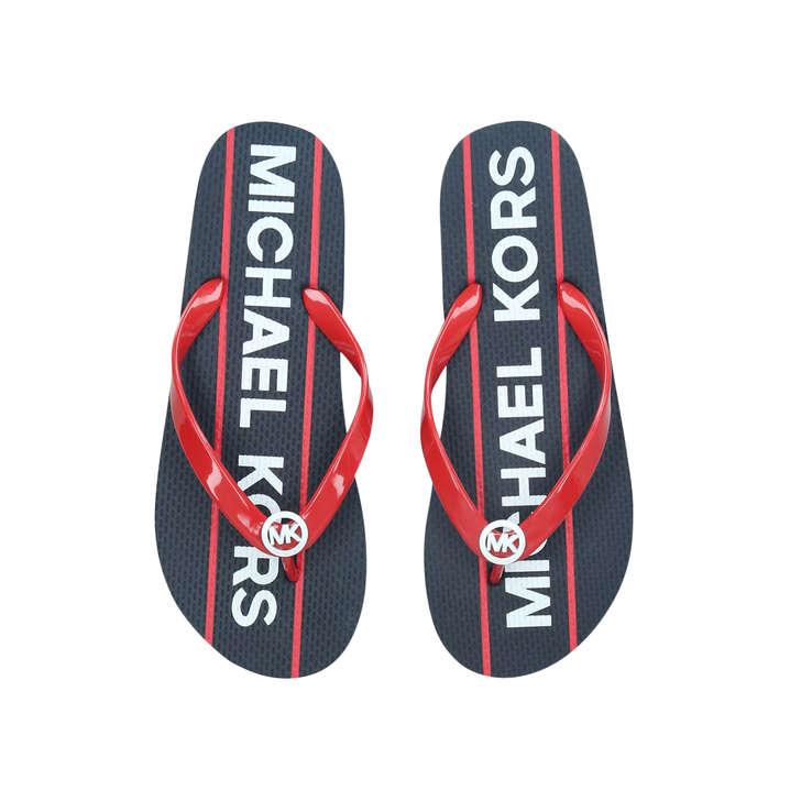 michael kors red flip flops