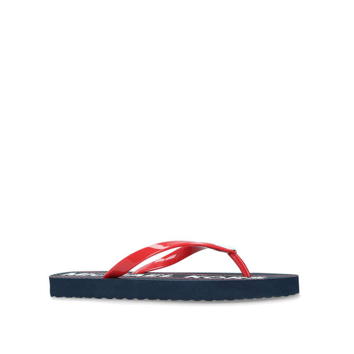 michael kors flip flops red