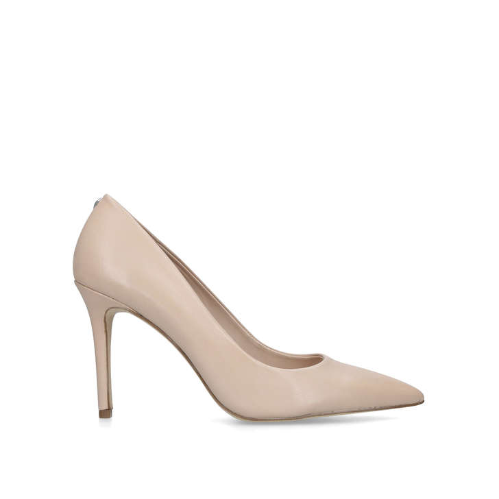 Fiania Nude Leather High Heel Courts By 