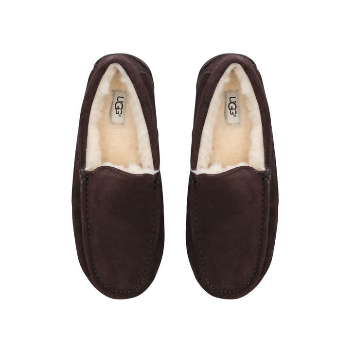 Mens Ascot Brown Suede Moccasin 