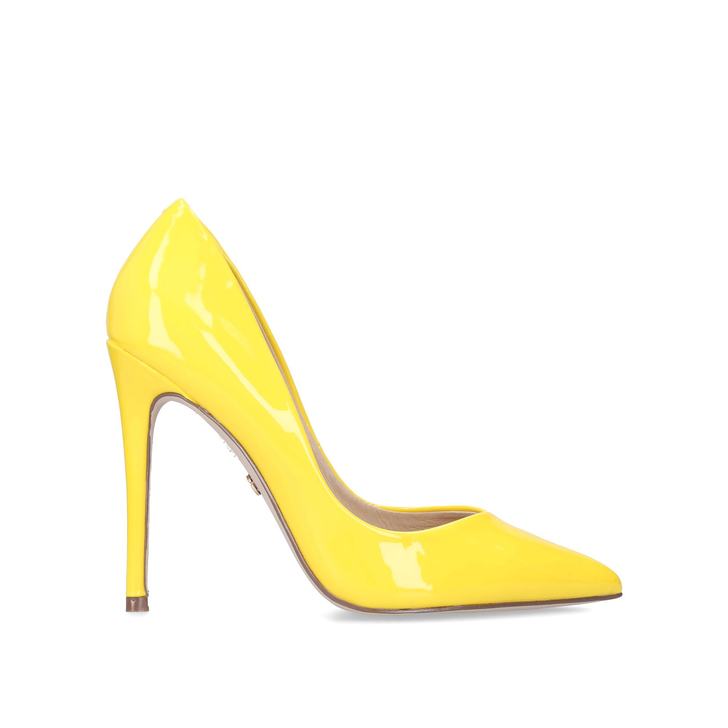 Alyx Yellow Stiletto Heel Court Shoes 