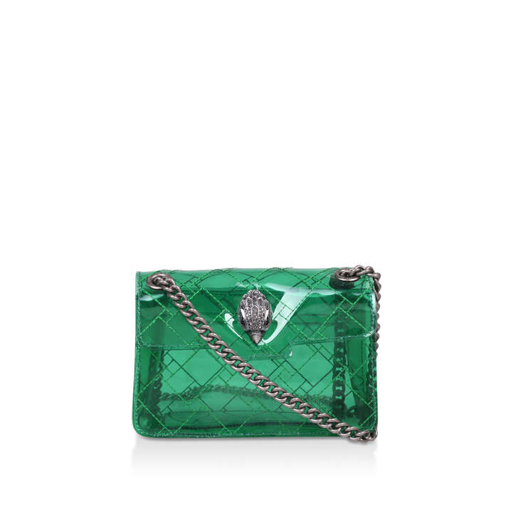 green transparent bag