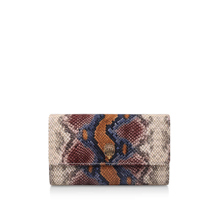 snake print clutch bag