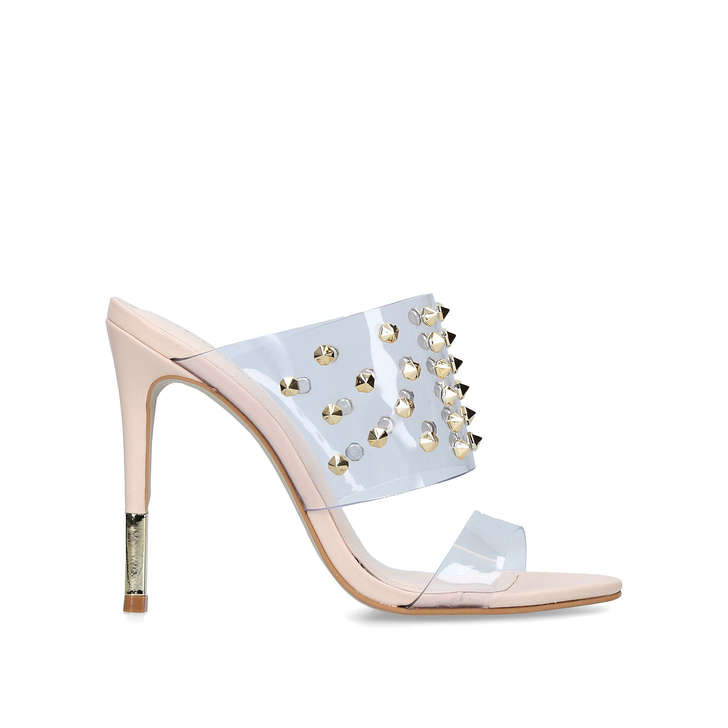 GHOST Perspex Studded Sandals by 