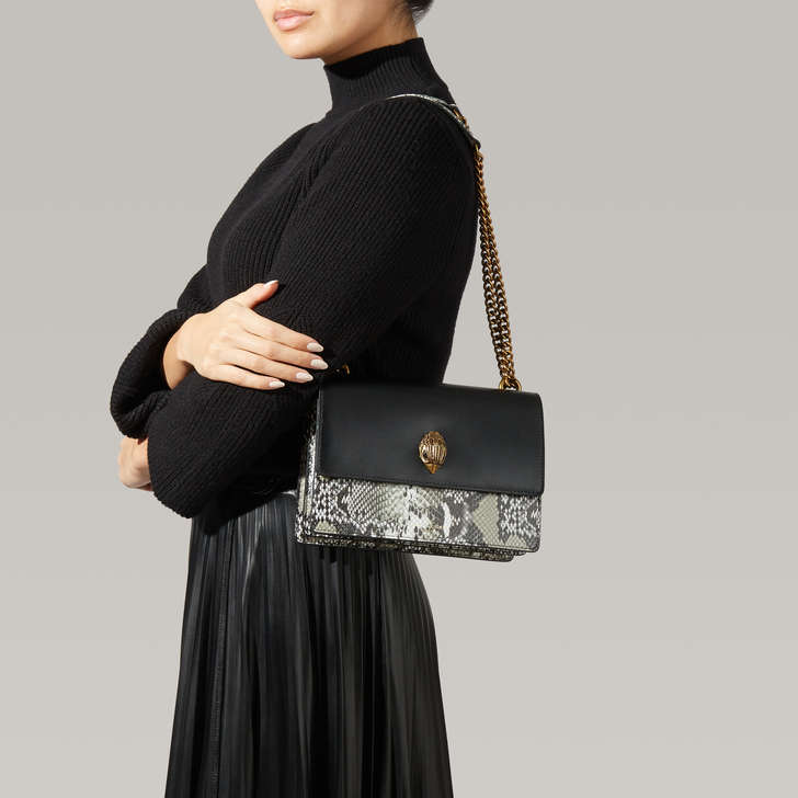 kurt geiger snake print bolsa