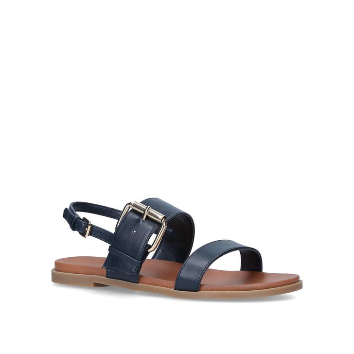 flat sandals navy