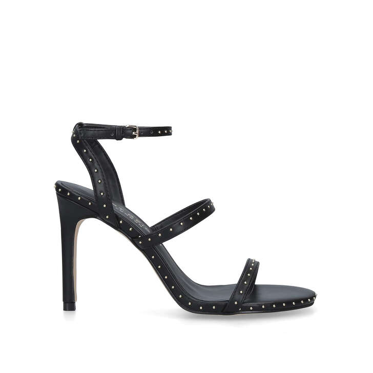 black studded heels