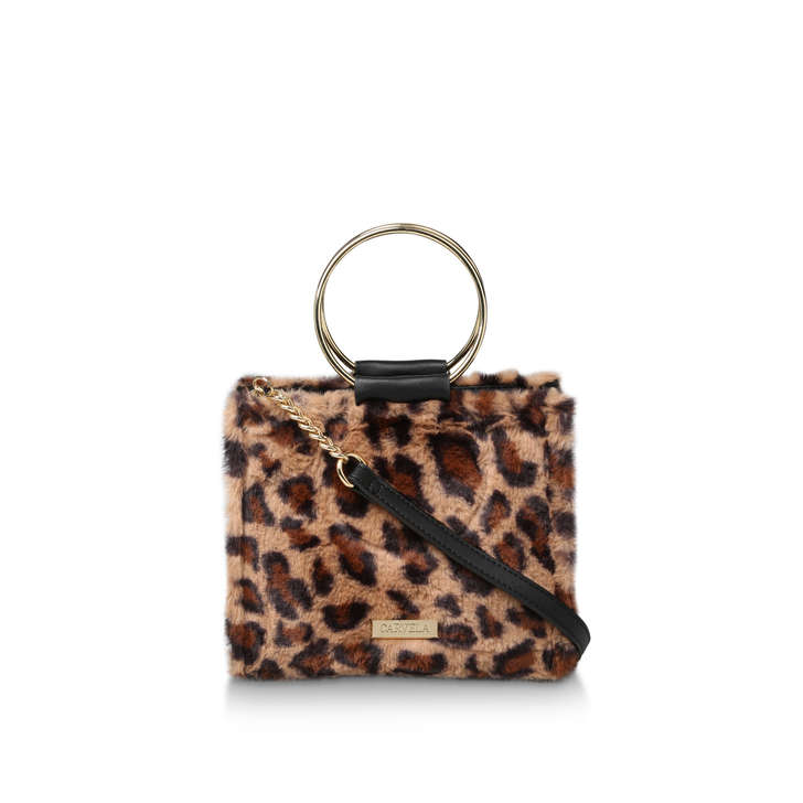 leopard print circle bag