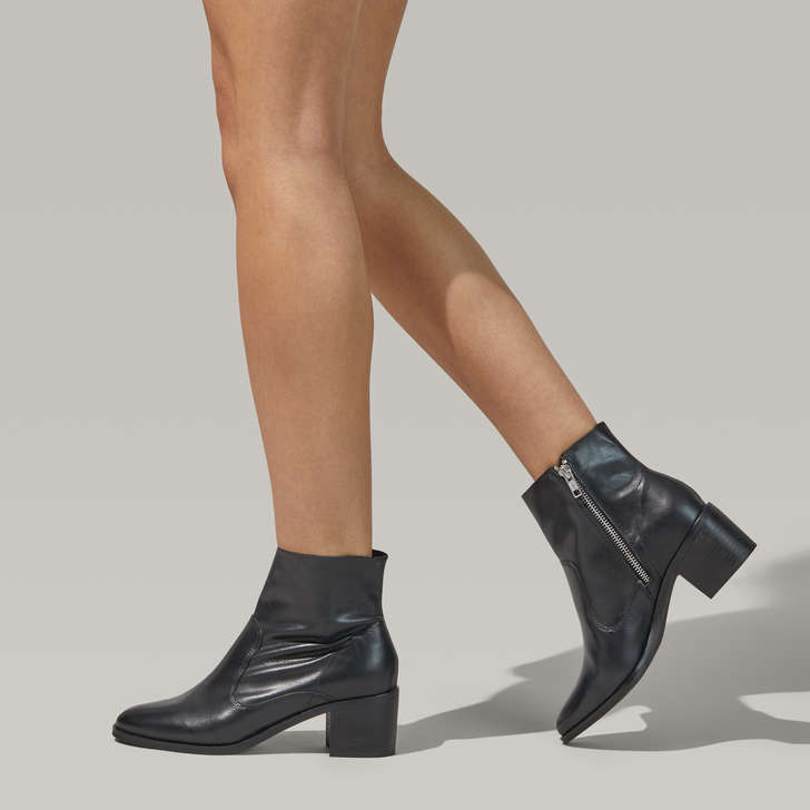 carvela black leather ankle boots
