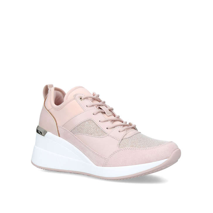 light pink chunky sneakers