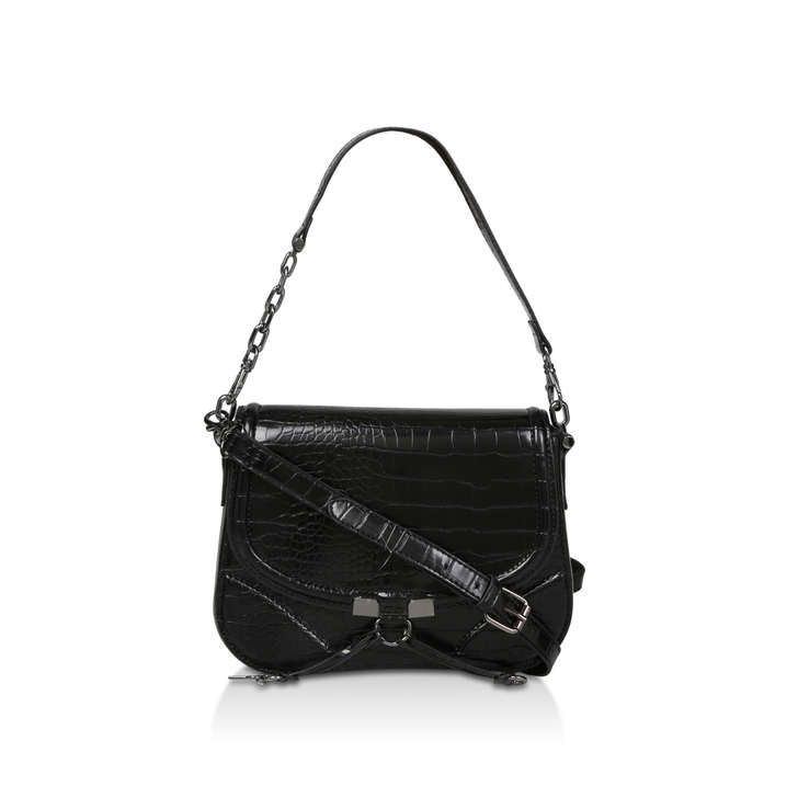 Nydelide Black Shoulder Bag With Tassel Detail By Aldo Kurt Geiger