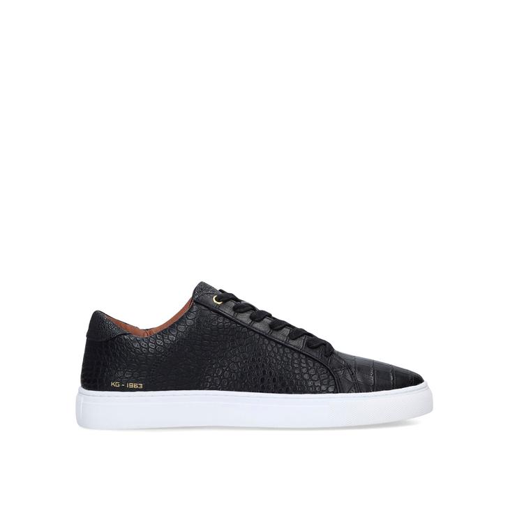 WARREN Black Lace Up Trainers by KG 