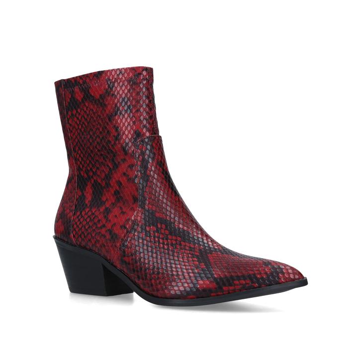 aldo red ankle boots